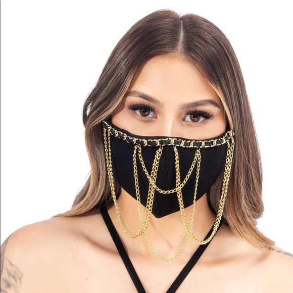 Cape Robbin Accessories - Princess Gold Face Mask